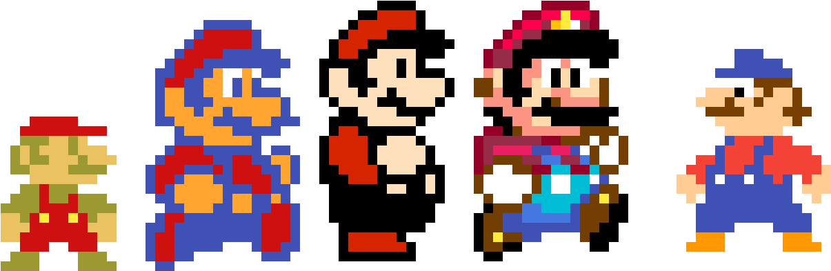 Pixilart Mario Evolution By - 슈퍼 마리오 (1400x1400), Png Download