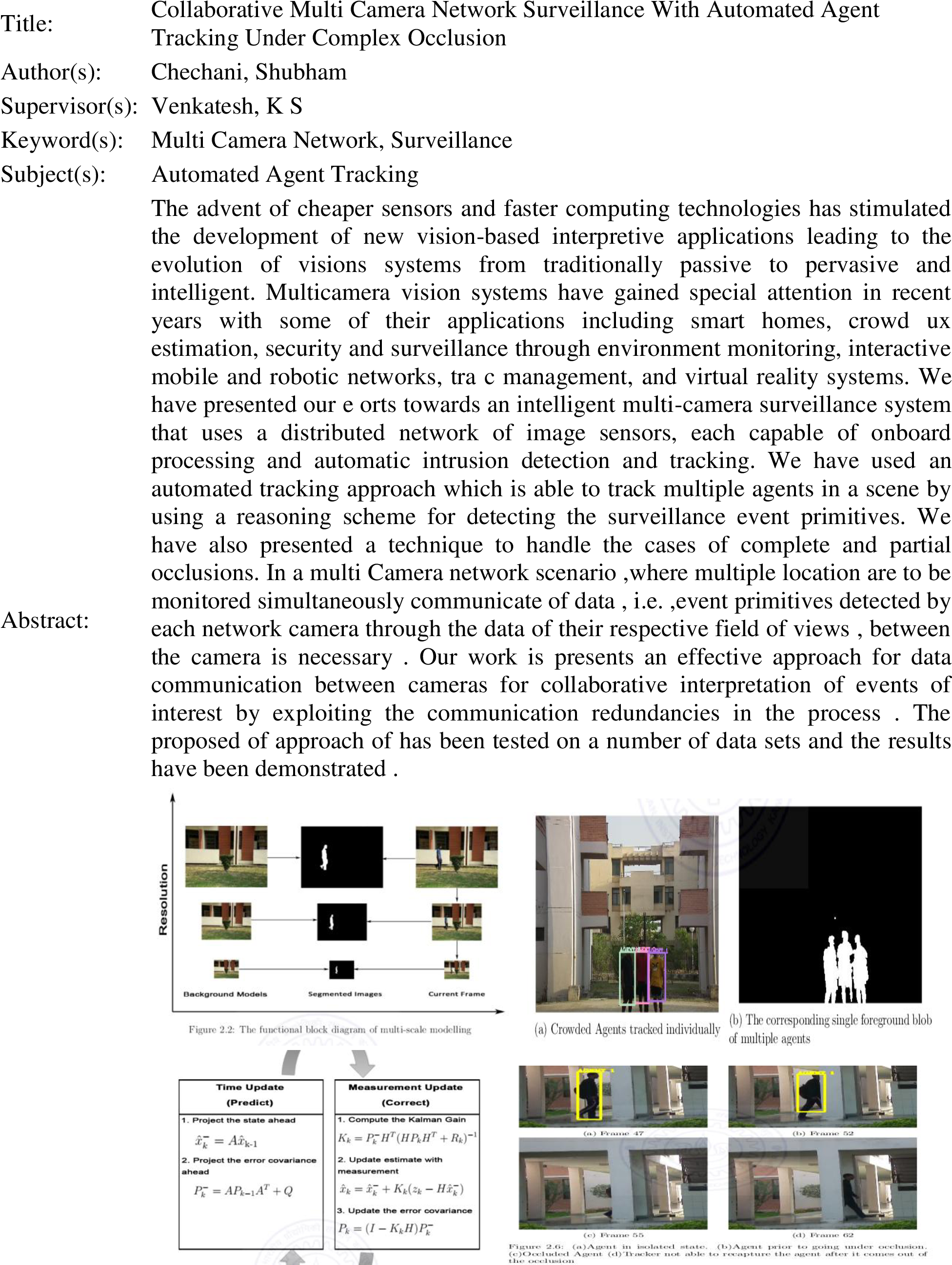 Collaborative Multi Camera Network Surveillance With - Document (2550x3300), Png Download