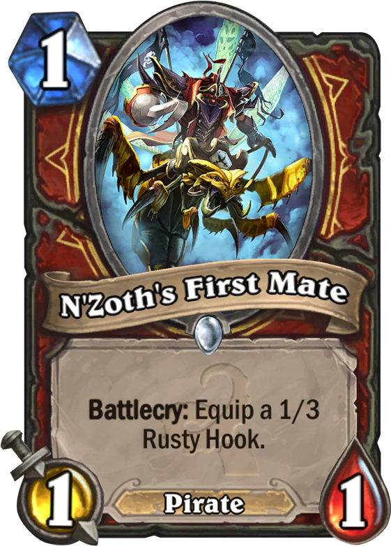 N'zoth's First Mate - Hearthstone Mech C Thun (567x811), Png Download