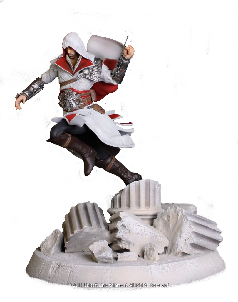 Ezio-f9 - Assassin's Creed Ezio Statue (810x1024), Png Download