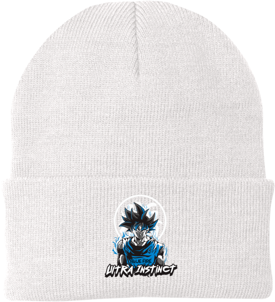 Son Goku Ultra Instinct Knit Cap - Beanie (1024x1024), Png Download
