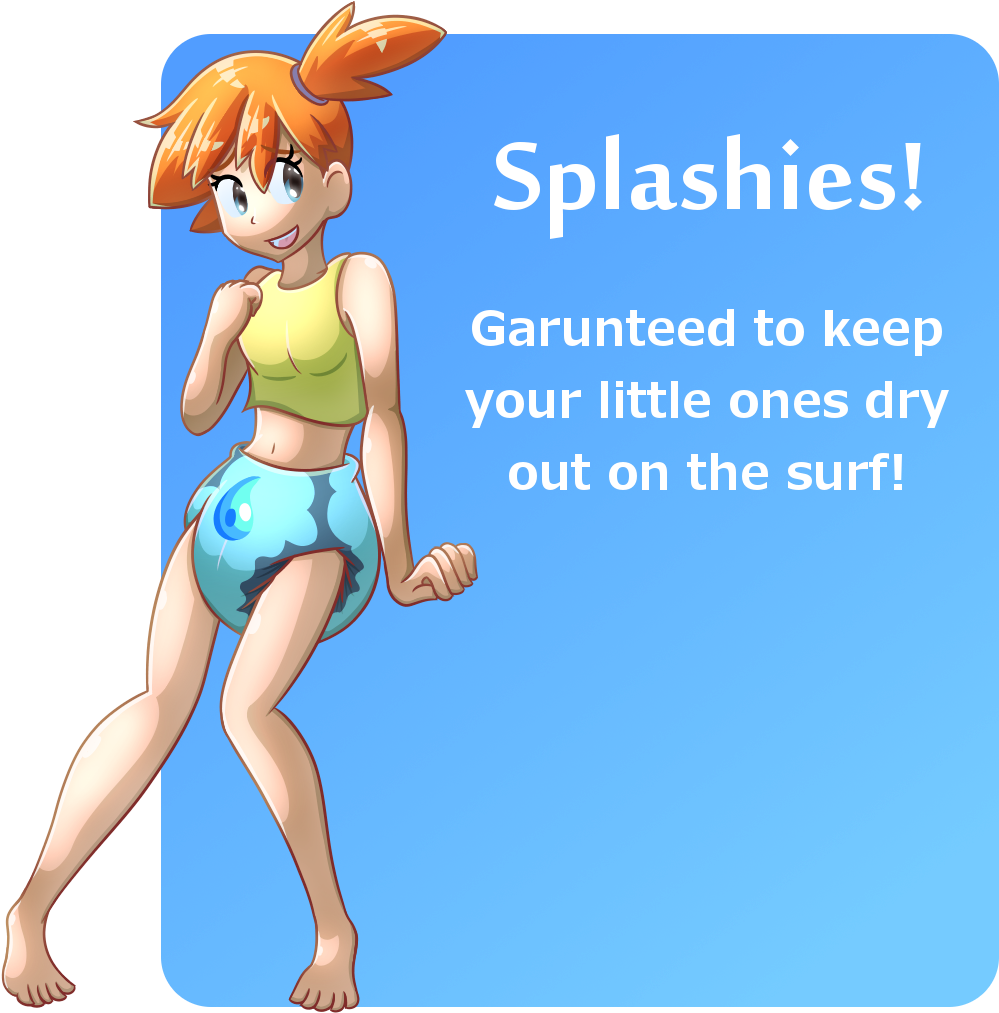 A Splash Of Misty - Cartoon (1156x1188), Png Download