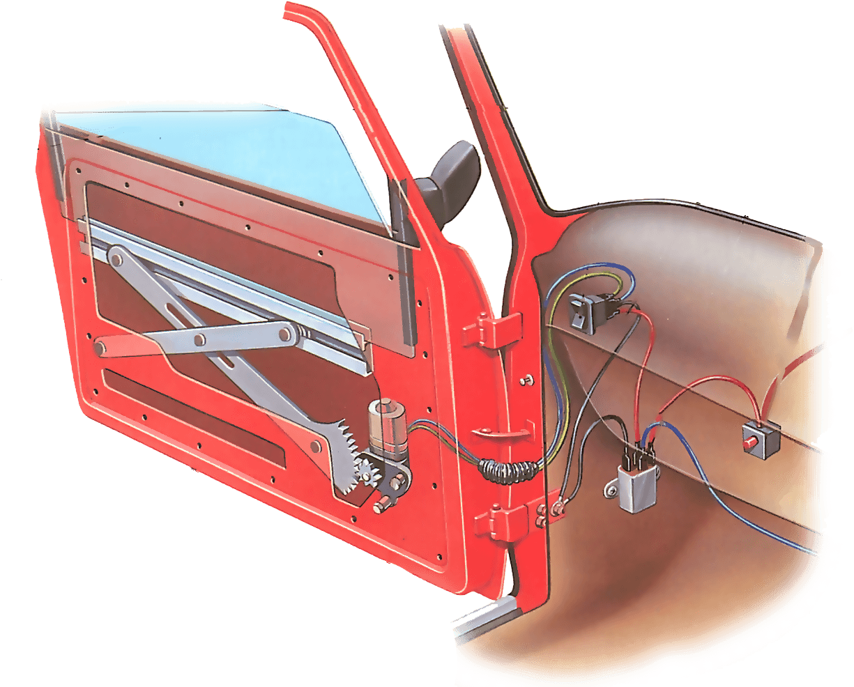 Car Window Electric Rele (1448x1044), Png Download