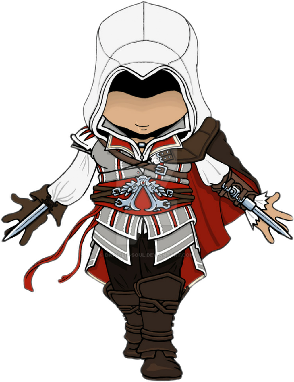 Report Abuse - Chibi Assassin's Creed Ezio (1024x1330), Png Download