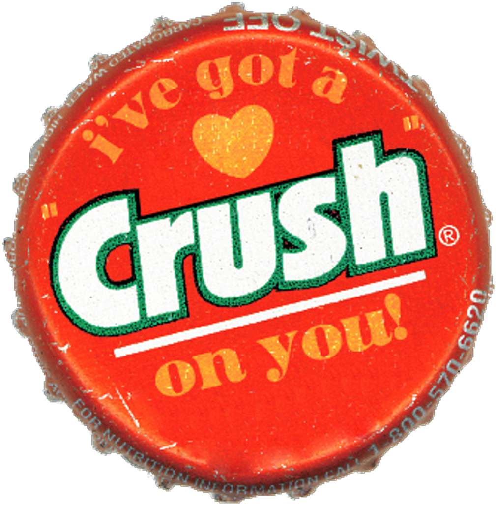 Lovecore Sticker - Am Crushed On U (1024x1048), Png Download