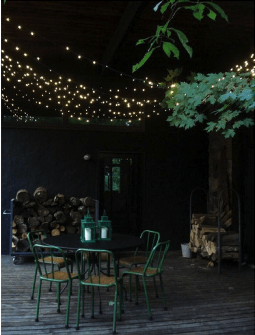 Welcome To Sweet Home Style Twinkle Lights, Twinkle - Outdoor Balcony Fairy Lights (1200x1096), Png Download