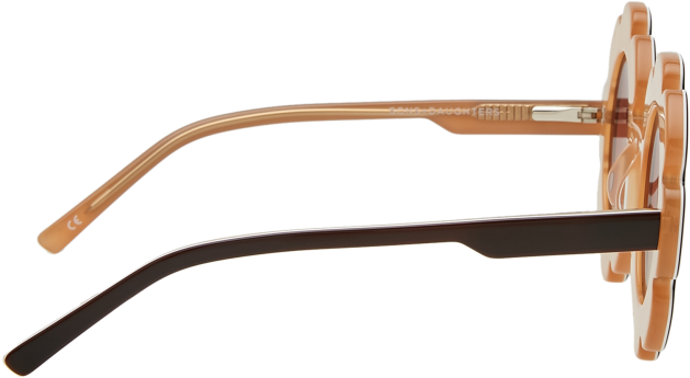 Chocolate Layer Pixie Sunglasses - Bronze (700x700), Png Download