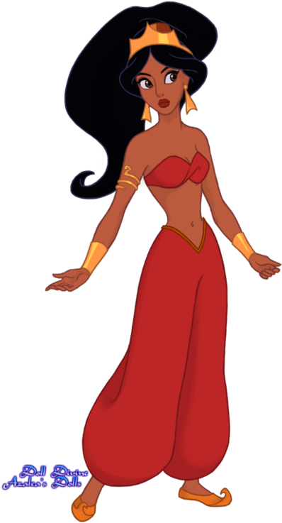 Slave Png - Disney Jasmine Red Outfit (1024x768), Png Download