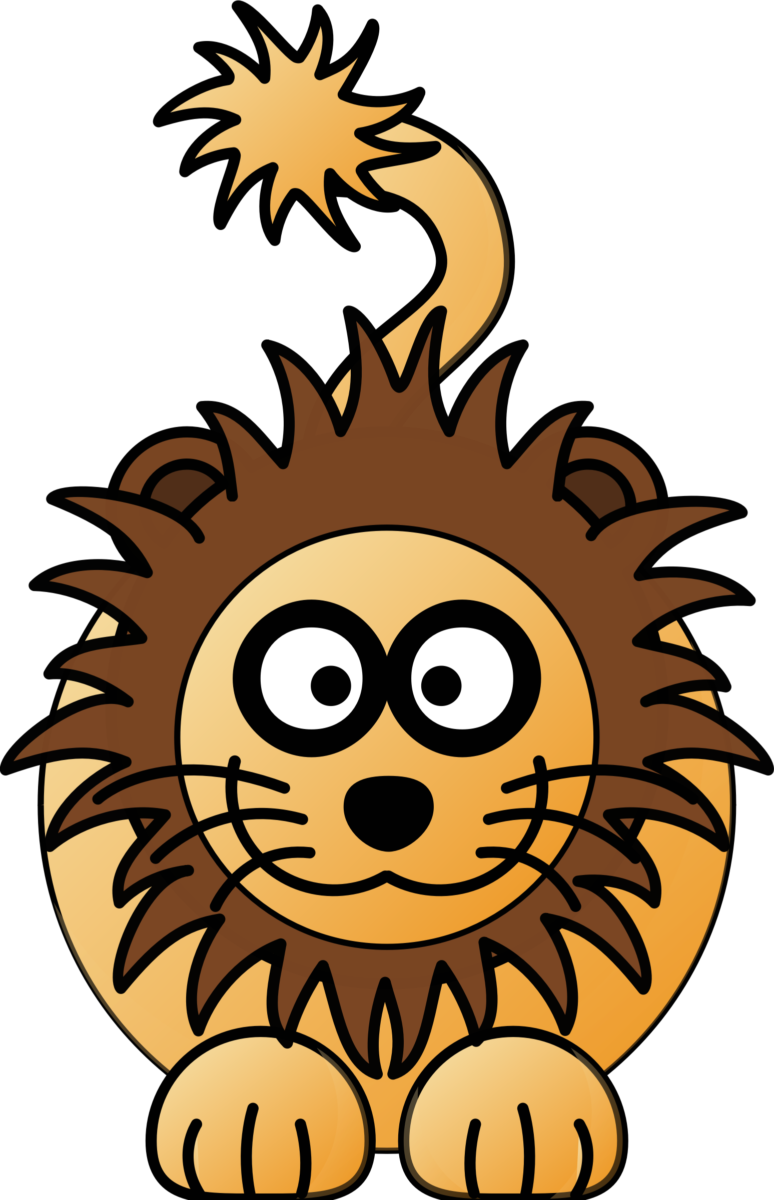 This Free Icons Png Design Of Lion Male (1547x2400), Png Download