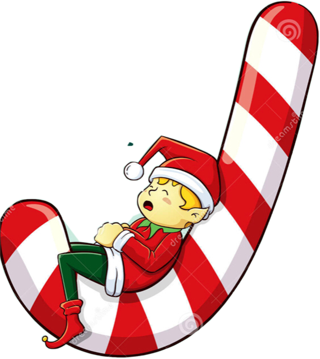 Sccandycanes Sticker - Christmas Elf Sleeping Clipart (1024x1151), Png Download