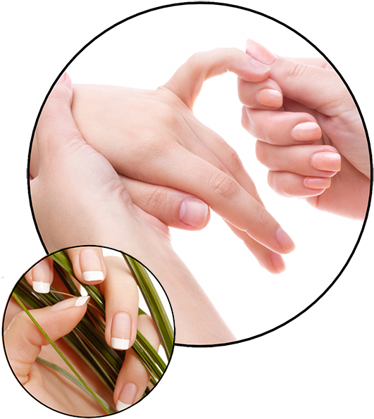 Deluxe Manicure $35 - Отложение Солей В Пальцах Рук (544x603), Png Download