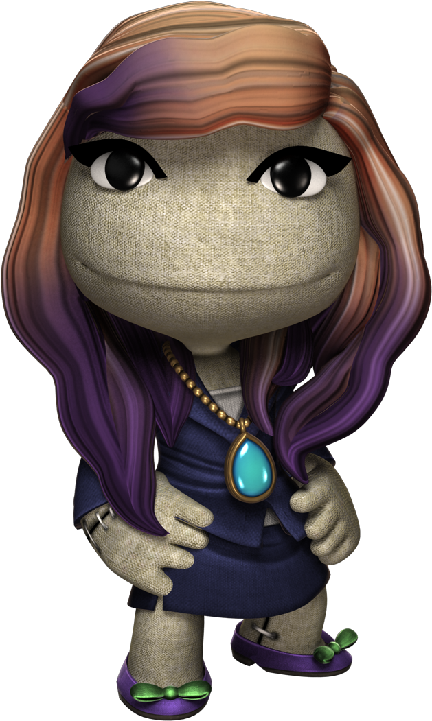 14 03 51 525 Purplebusinesspose - Sackgirl Little Big Planet (1200x1200), Png Download