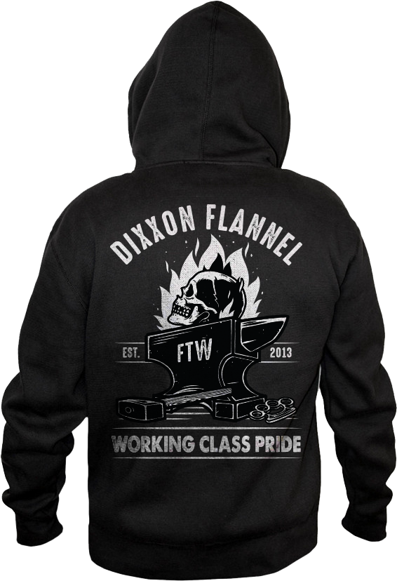 Working Class Pride Zip-up Hoodie - Sweatshirt (566x828), Png Download