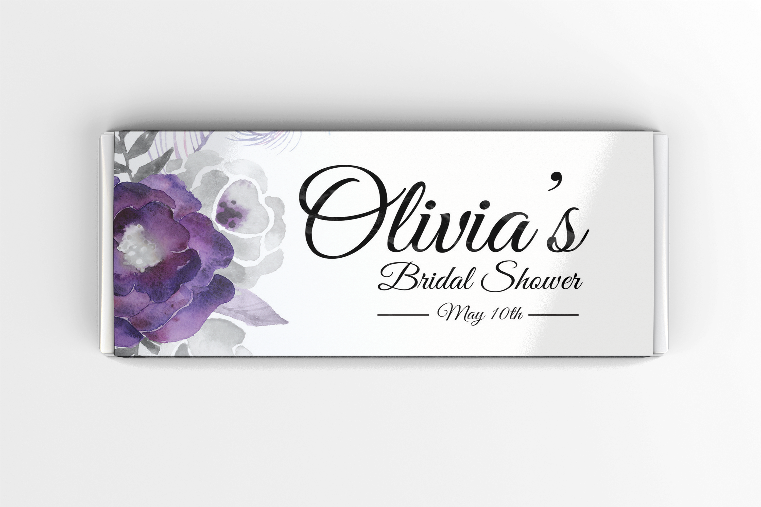 Purple Floral Candy Bar Labels - Hydrangea (3000x2000), Png Download