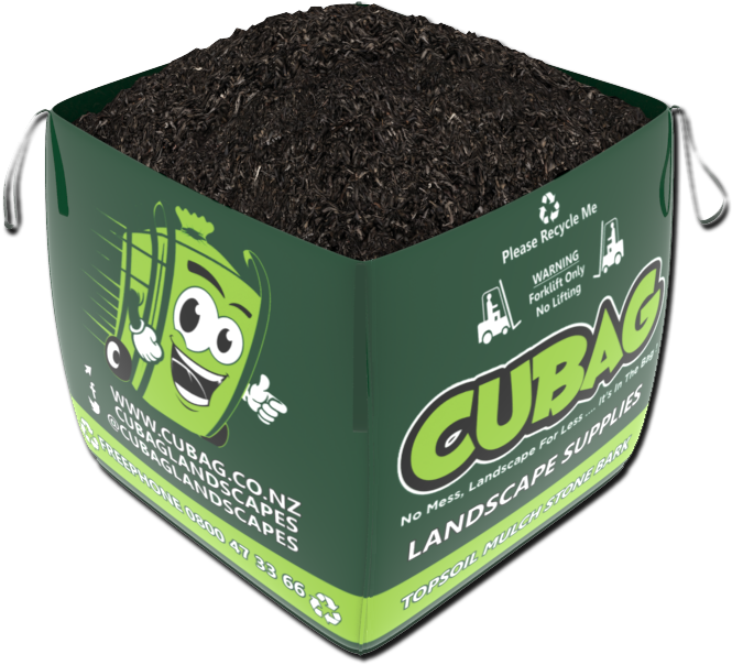 Black Mulch 1m³ Cubag - Packaging And Labeling (668x613), Png Download