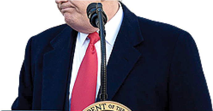 Trump Concedes To Temporarily End Shutdown, Without - Formal Wear (1000x360), Png Download
