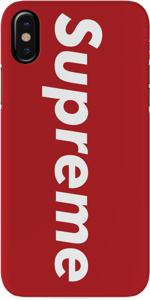 Supreme Red Cover Case For Iphone X - Mobile Phone Case (1024x1024), Png Download