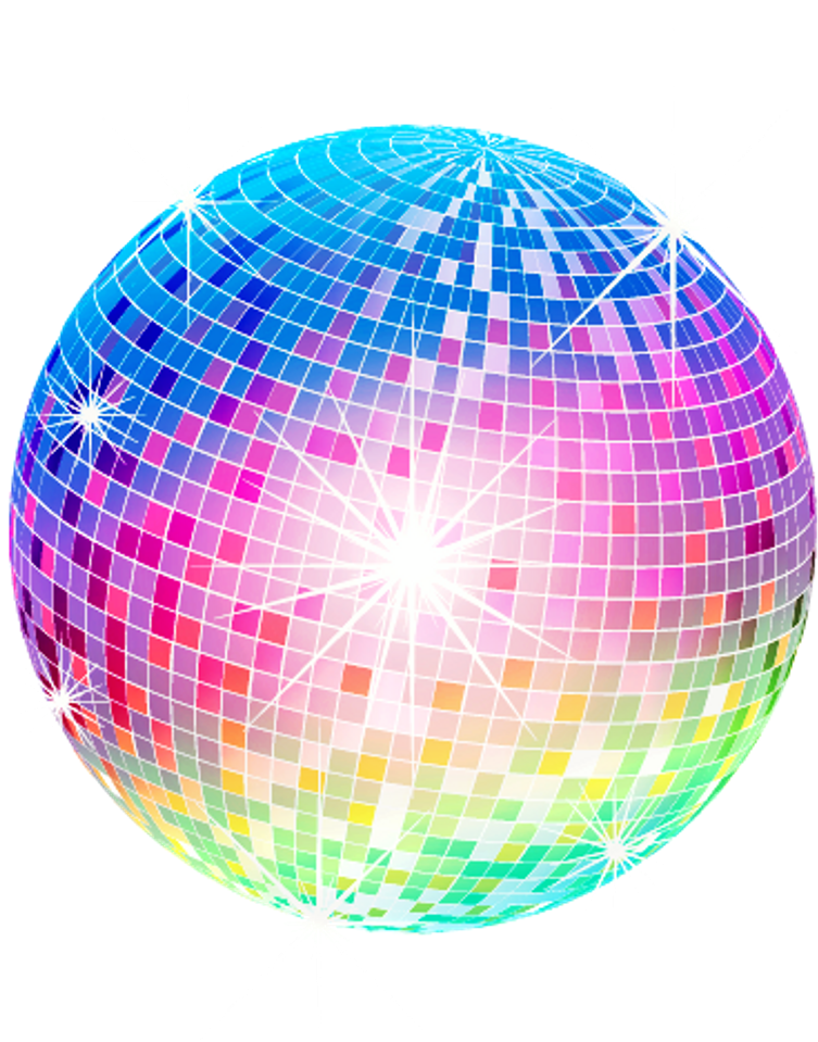 Disco Sticker - Disco Ball Vector Png (1024x1024), Png Download