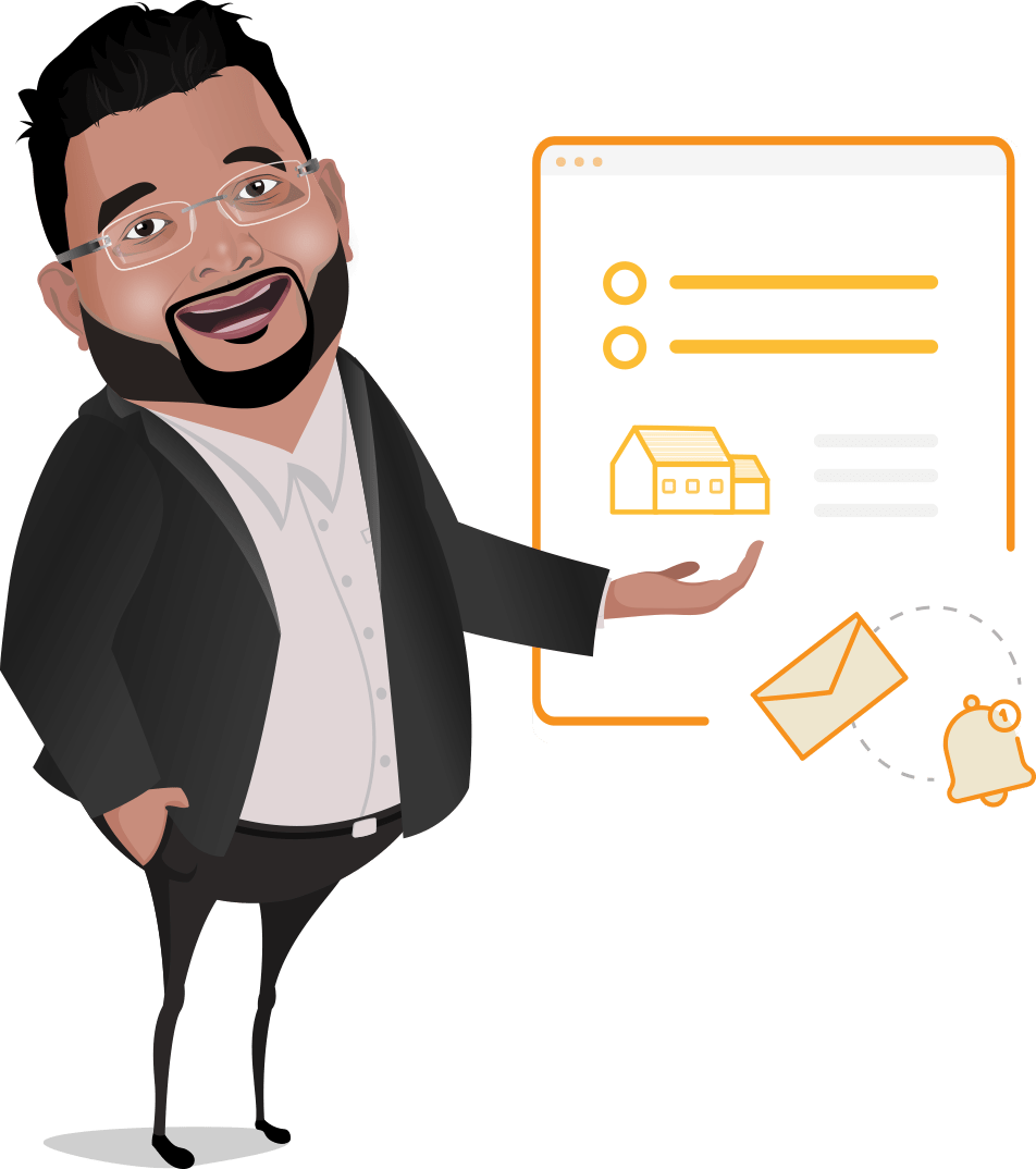 Just Sold Email Alerts - Cartoon (952x1074), Png Download