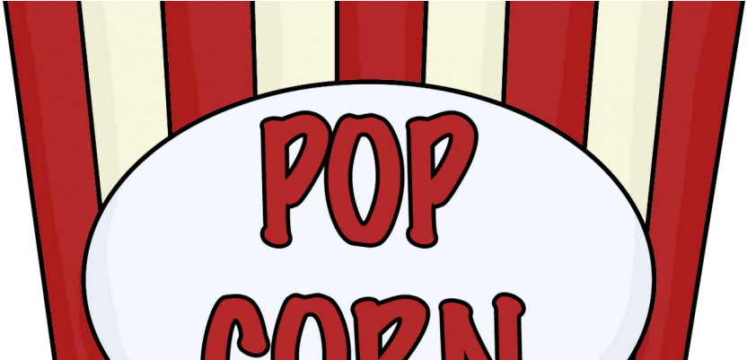 Popcorn Clip Art Black And White Outline Free - Popcorn Drawings (940x400), Png Download