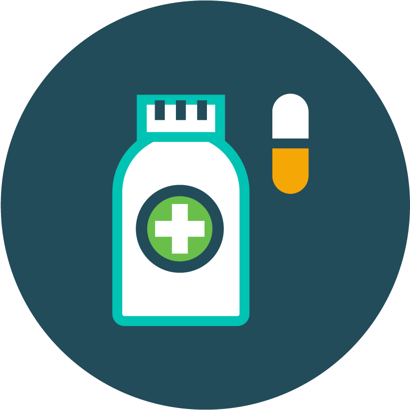 Clinic Location Pharmacy Services Icon - Circle (1000x1000), Png Download