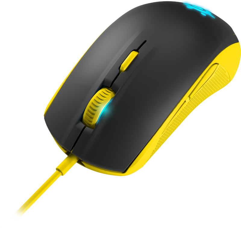 Bild 1 Steelseries Rival 100 Proton Yellow - Steelseries Rival 100 Proton Yellow (800x758), Png Download