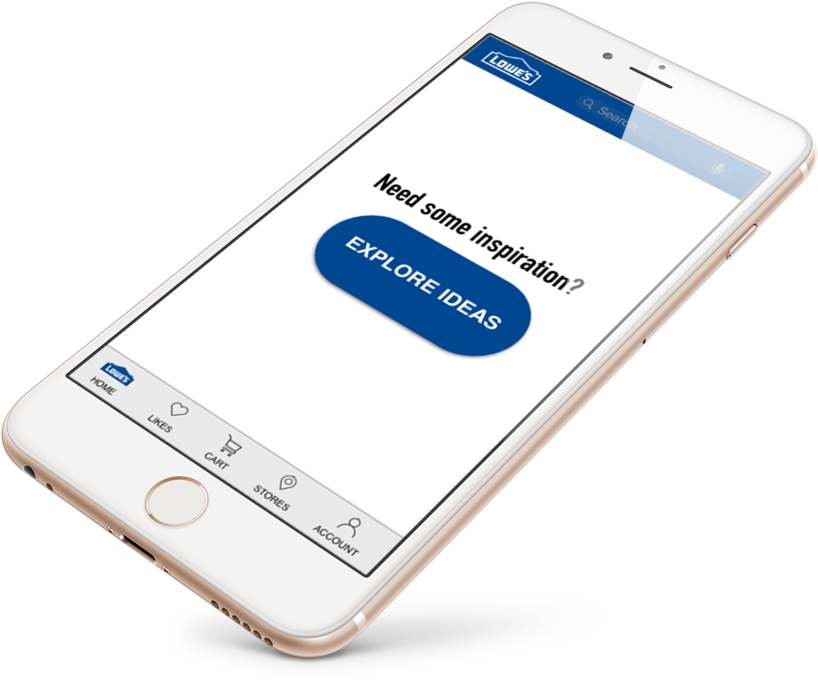 Lowe's Home Page Mockup (1000x750), Png Download