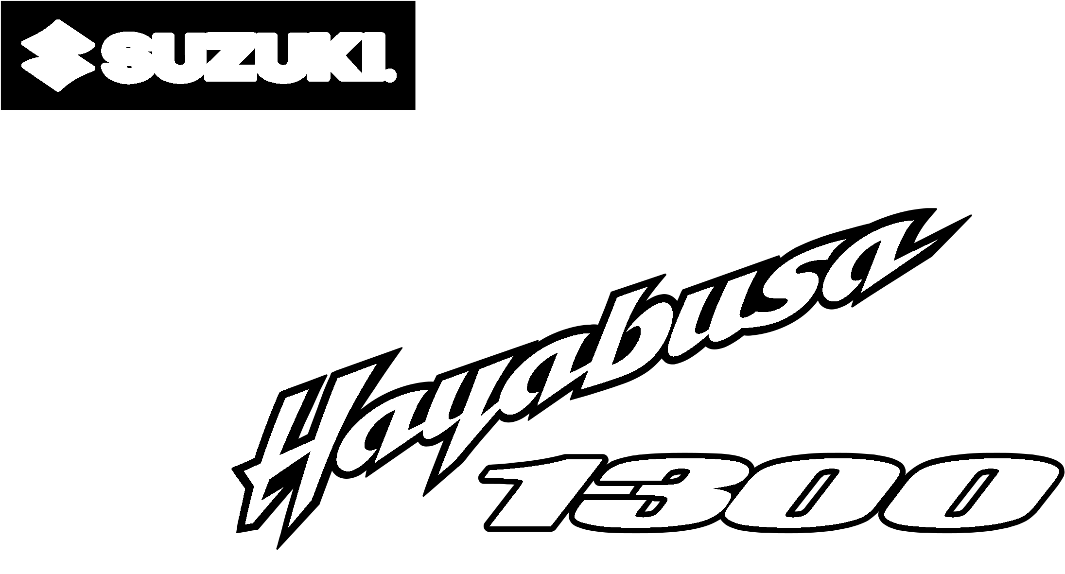 Download Suzuki Hayabusa 1300 Logo Black And White Suzuki Hayabusa Png Image With No Background Pngkey Com