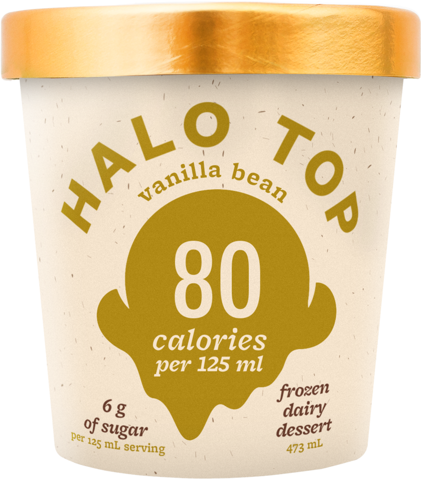 Ht18 Packshot Mock Vanillabean 020119mc - Halo Salted Caramel Ice Cream (1000x1000), Png Download