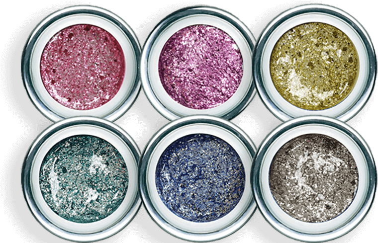 Pink Diamond, Purple Garnet, Yellow Citrine, Green - Eye Shadow (1024x488), Png Download