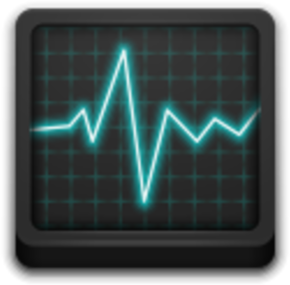 Apps Utilities System Monitor Icon Image - Neon (600x600), Png Download