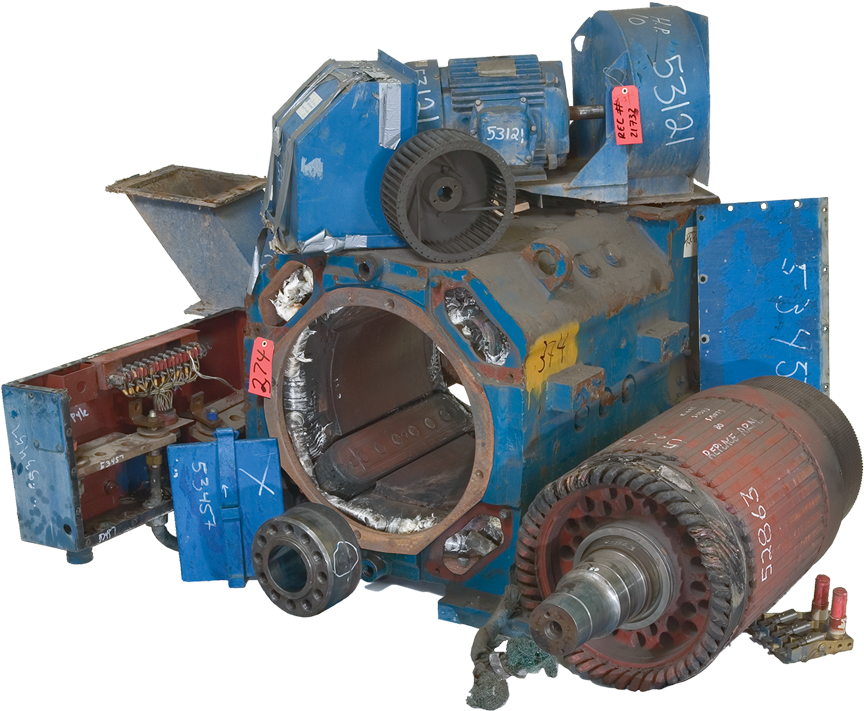 Drilling Motor - Before Remanufacturing - Engine (900x807), Png Download