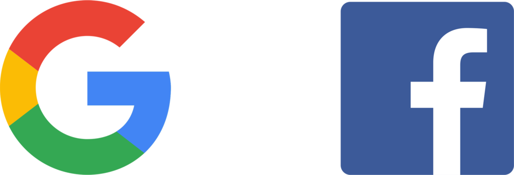 Abm With Google And Facebook - Google (1000x341), Png Download