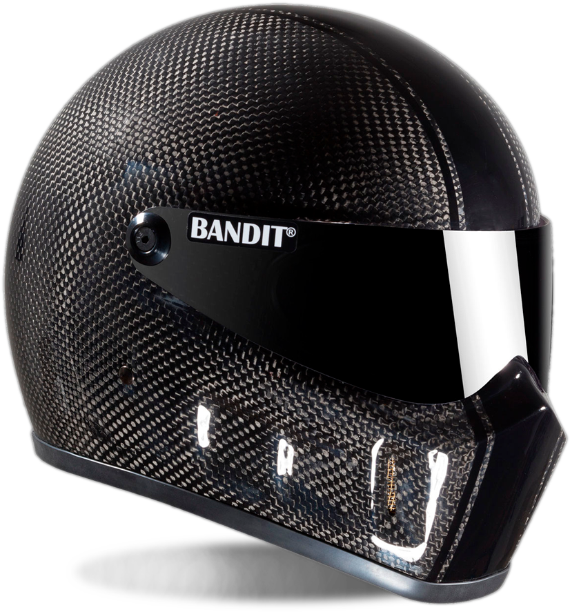 Bandit Helmets Super Street 2 Carbon - Helmet Bandit Super Street Silver (900x903), Png Download