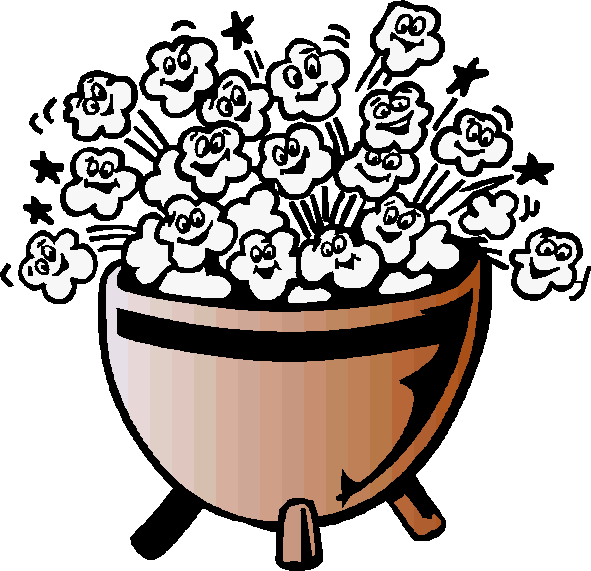 Lakeside Creamery - Popcorn Pot Clipart (591x571), Png Download