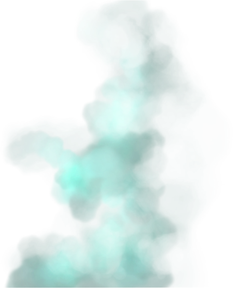Ftestickers Effect Overlay Smoke Fog Green - Watercolor Paint (1024x1024), Png Download