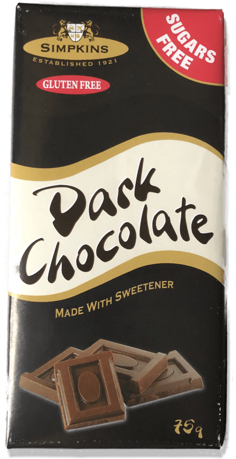 Simpkins Sugar Free Chocolate Bars - Chocolate (516x962), Png Download