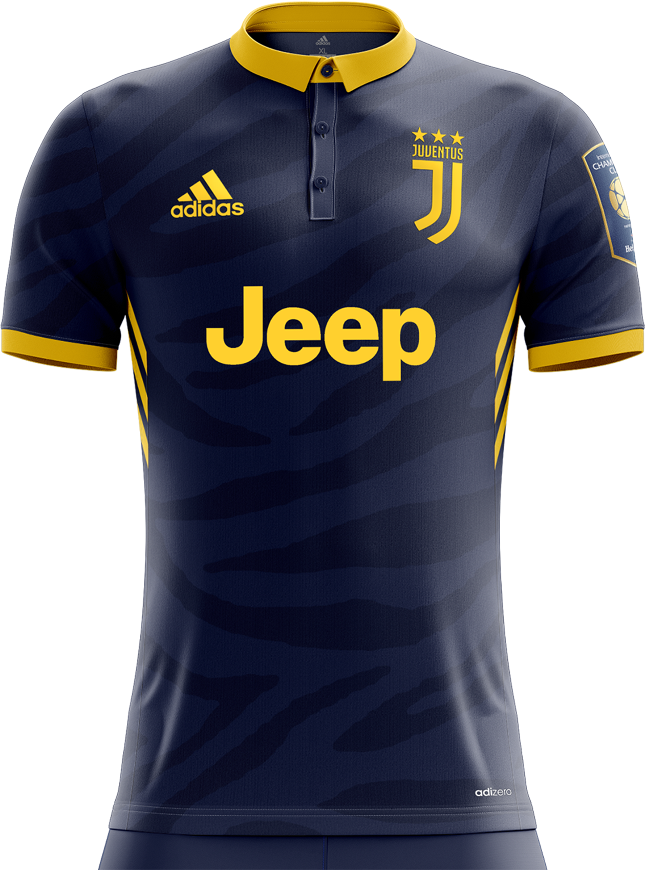 Zebre Di Torino - Jersey Juve Away 2018 (1400x1748), Png Download
