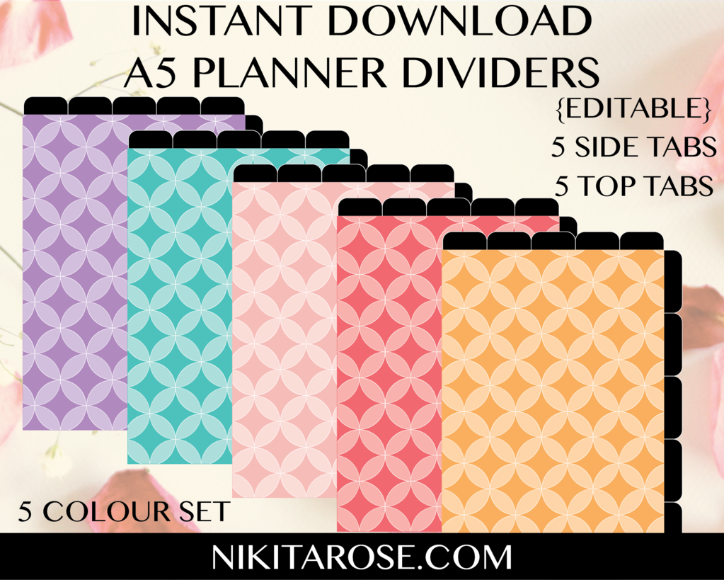 A5 Dividers - Pattern (1023x819), Png Download