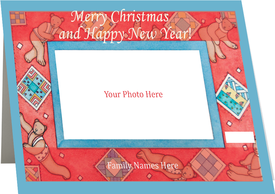 Artist Signature Holiday Photo Card "christmas Bears" - Picture Frame (1177x1177), Png Download