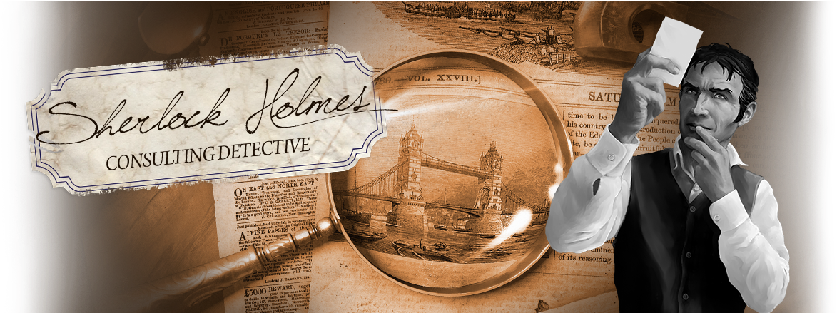 Sherlock Holmes, Consulting Detective - Clipper (1180x438), Png Download