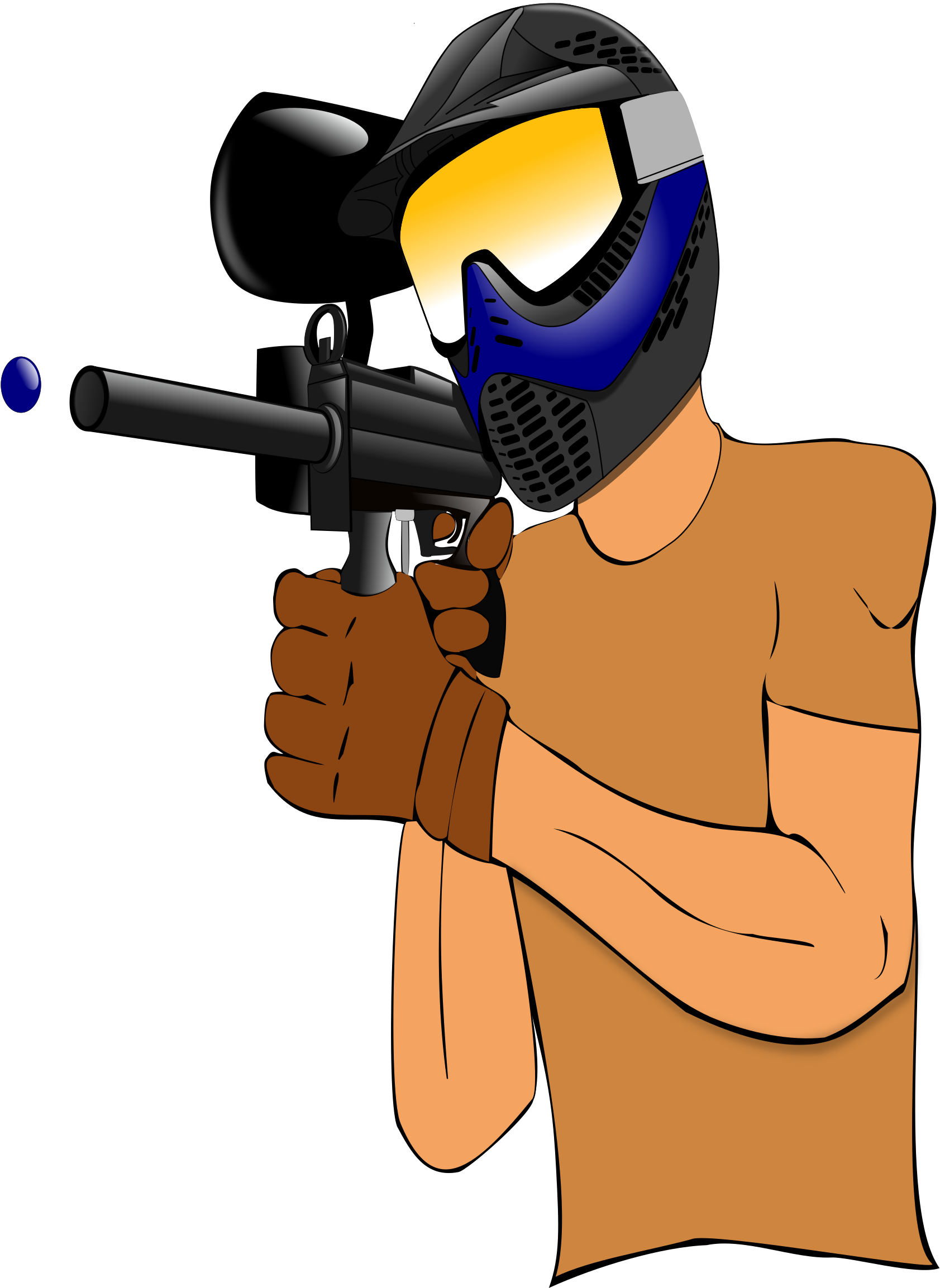 Big Image - Paintball Clipart (1697x2400), Png Download