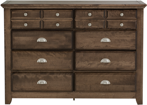 Image For Dark Brown Birch 8-drawer Dresser From Brault - Sideboard (519x804), Png Download