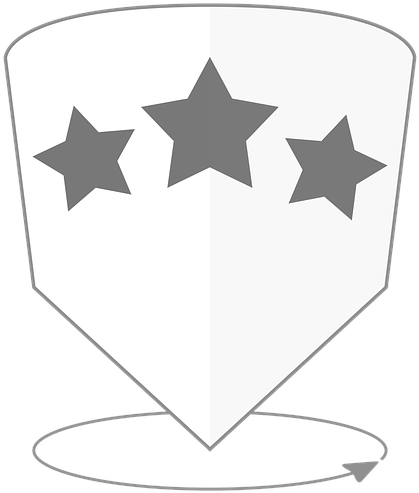 Star, Hotel, Review, Icon, Symbol, 360, All Around, - Emblem (720x720), Png Download