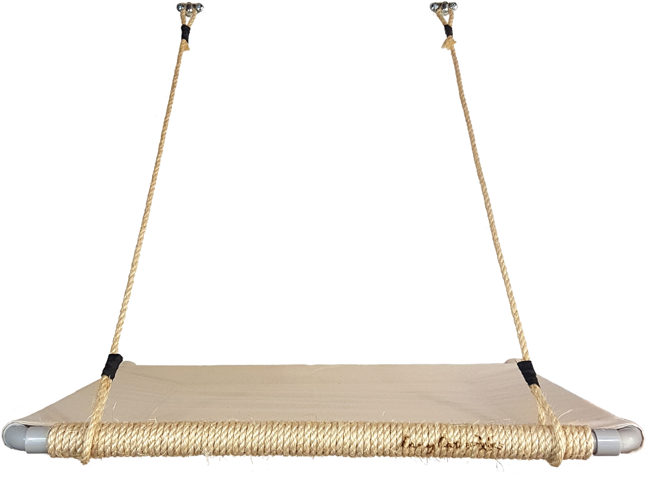 The Lazy Cat Laze About Wall Mounted Hammock Bed Perch - Swing (1000x1000), Png Download