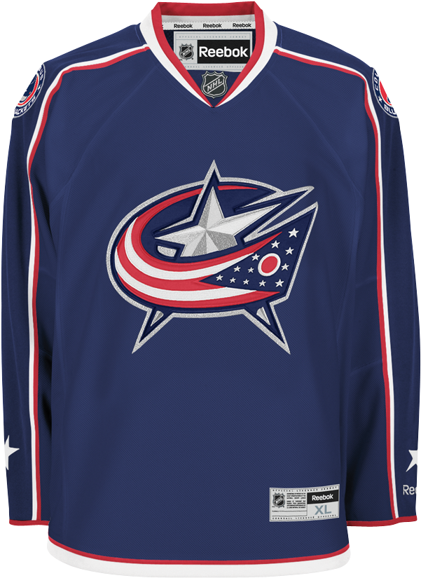 Blue Jackets Foligno Jersey (850x850), Png Download