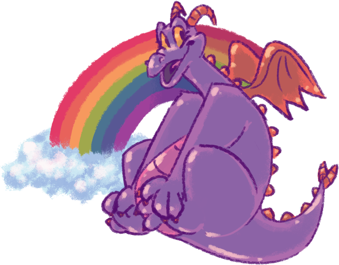 Two Tiny Wings, Eyes Big And Yellow Horns Of A Steer, - Cartoon (1280x1014), Png Download