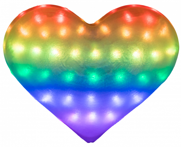 2018 Mini Heart By Francis Li "pride" - Heart (600x600), Png Download