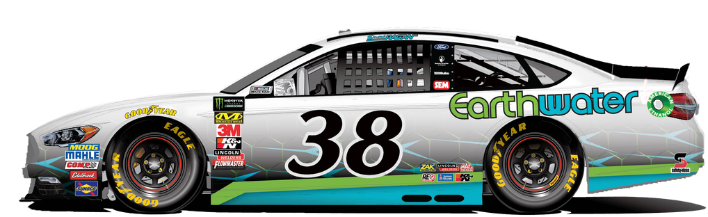 Picture - No 38 Front Row Motorsports Ford 2019 (1100x335), Png Download