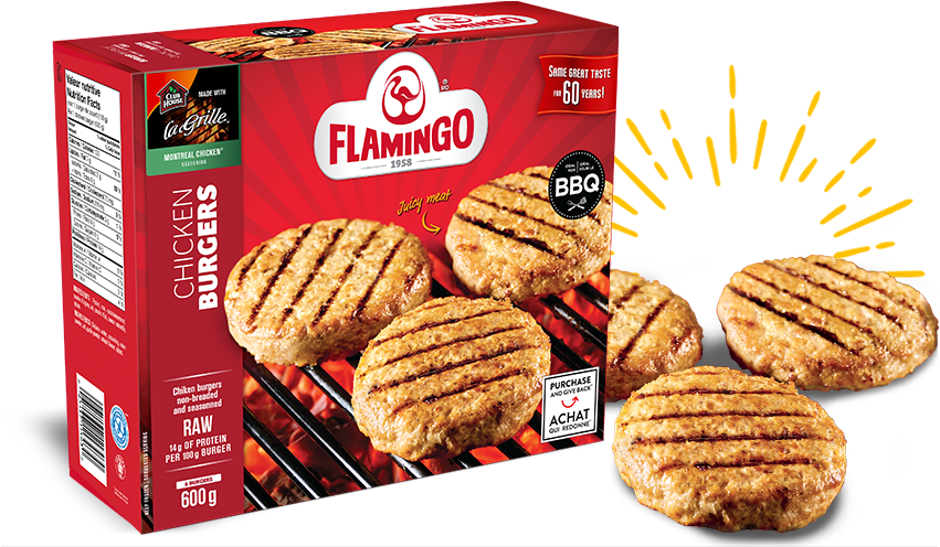 Burgers Non-breaded Chicken - Flamingo Souvlaki (860x495), Png Download